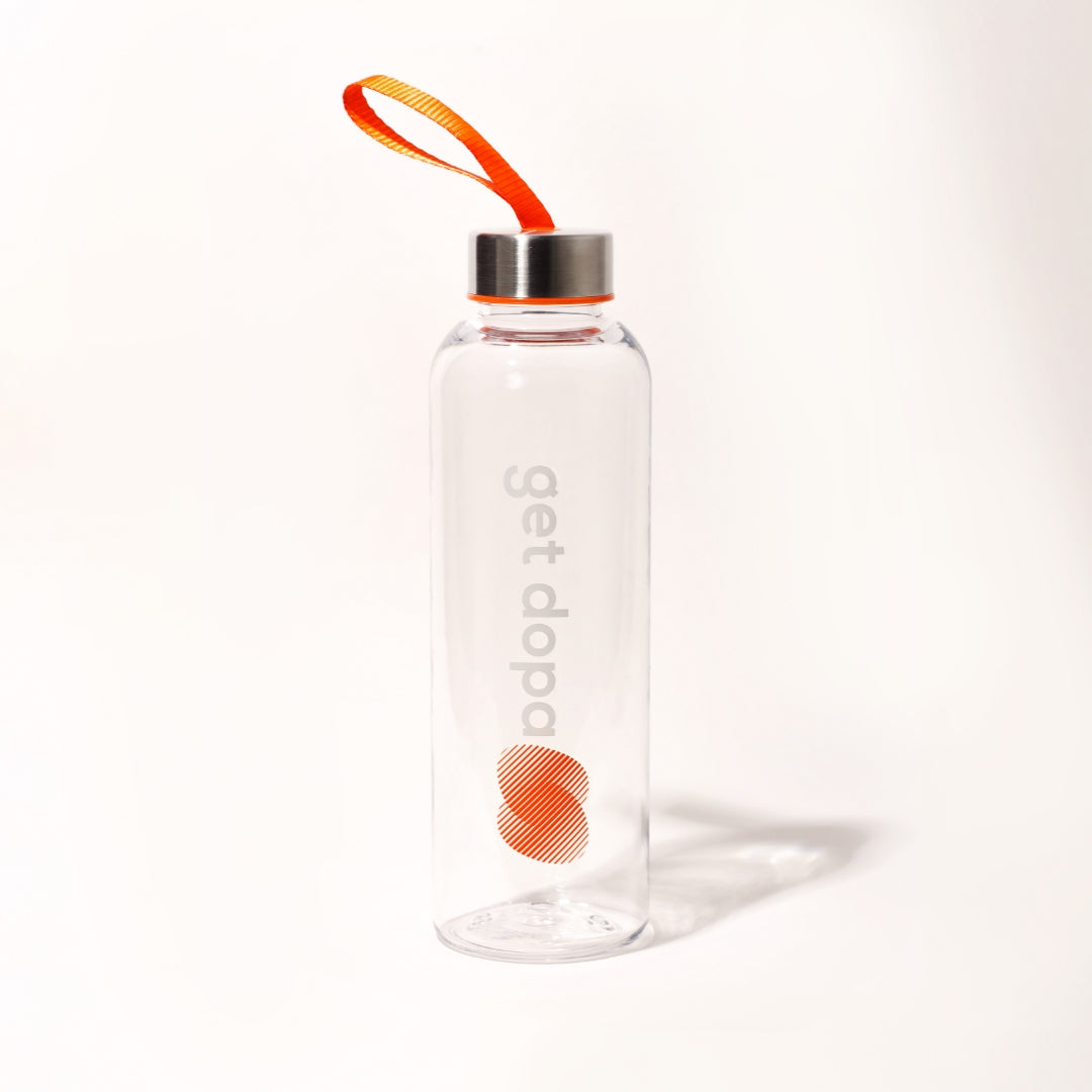 water bottle on white background