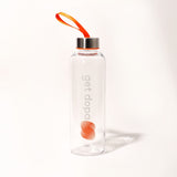 water bottle on white background